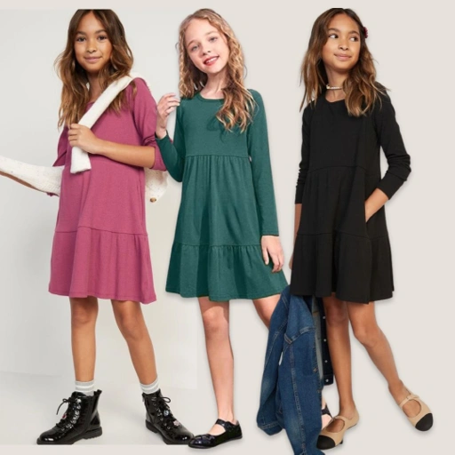 Image of Oldnavy Rib Longsleeve Dress