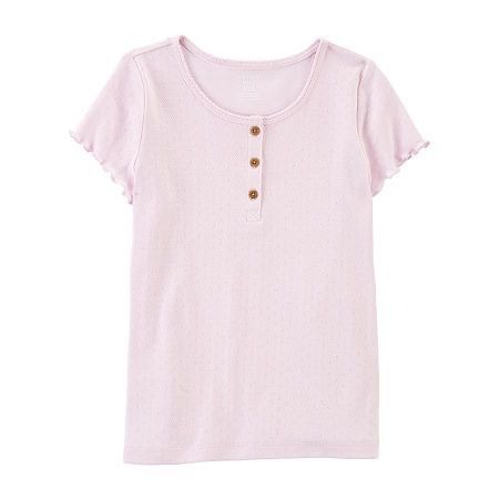 Oshkosh Girls Rib Henley Tee