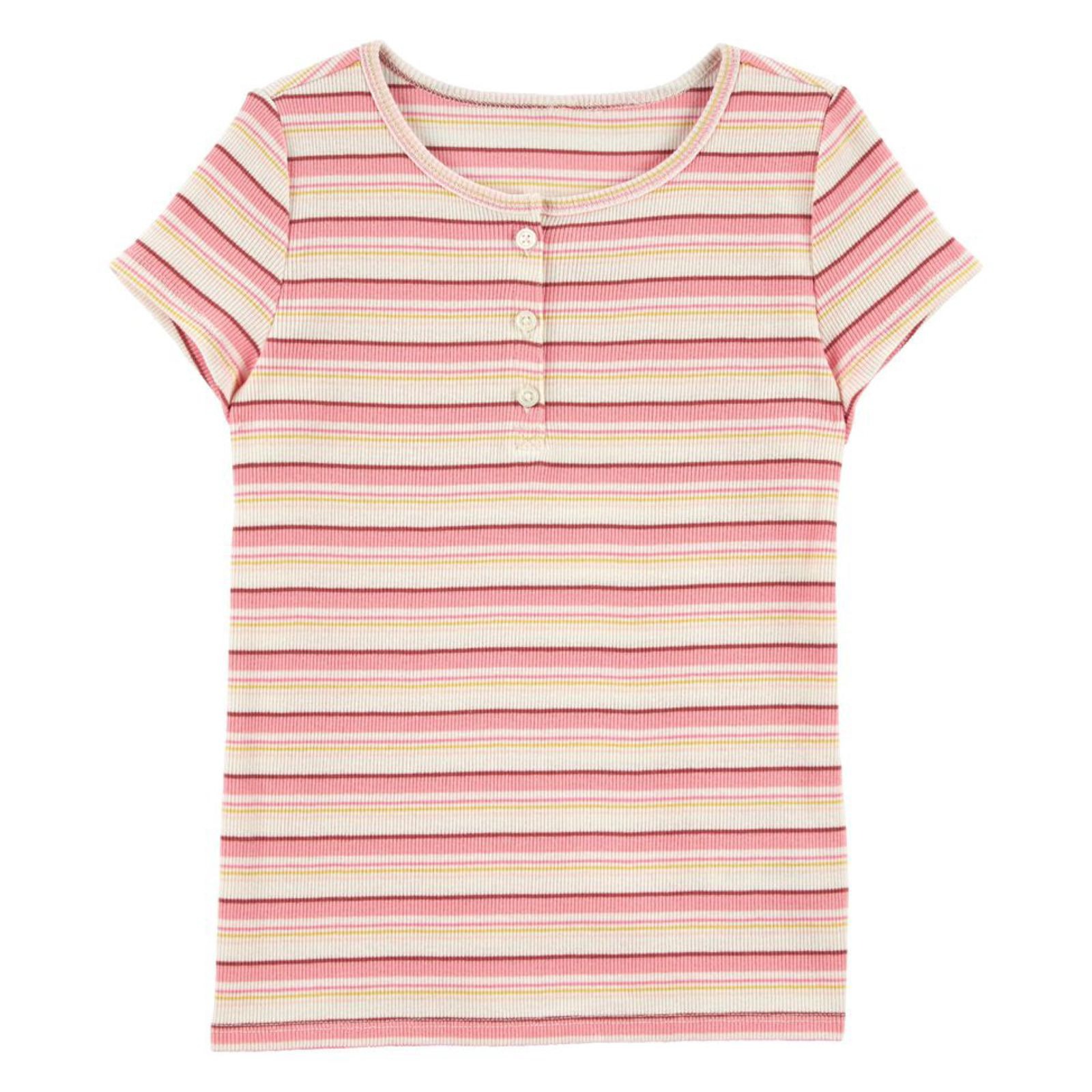 Oshkosh Girls Rib Henley Tee