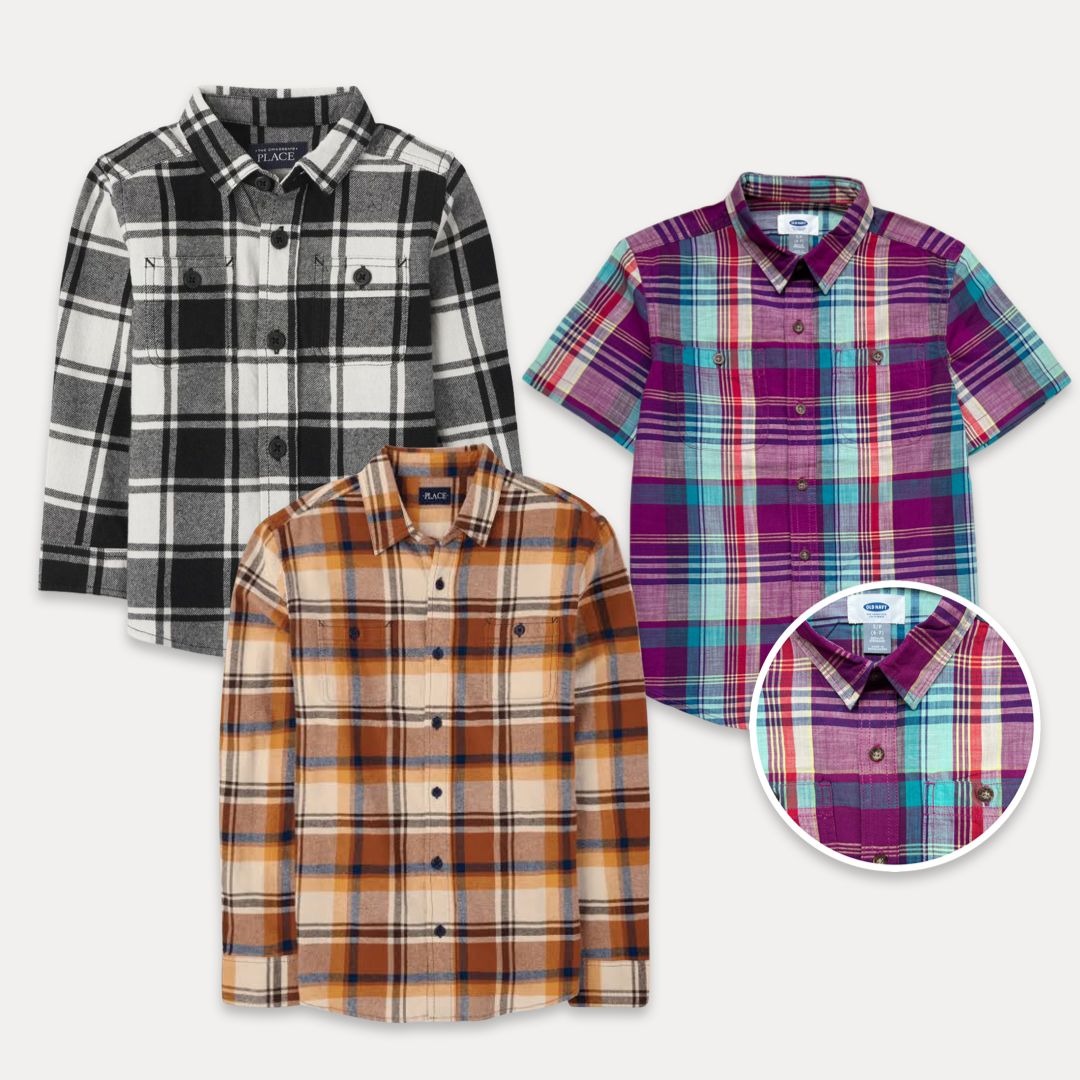 TCPlace/Oldnavy Boys Flannel Shirts