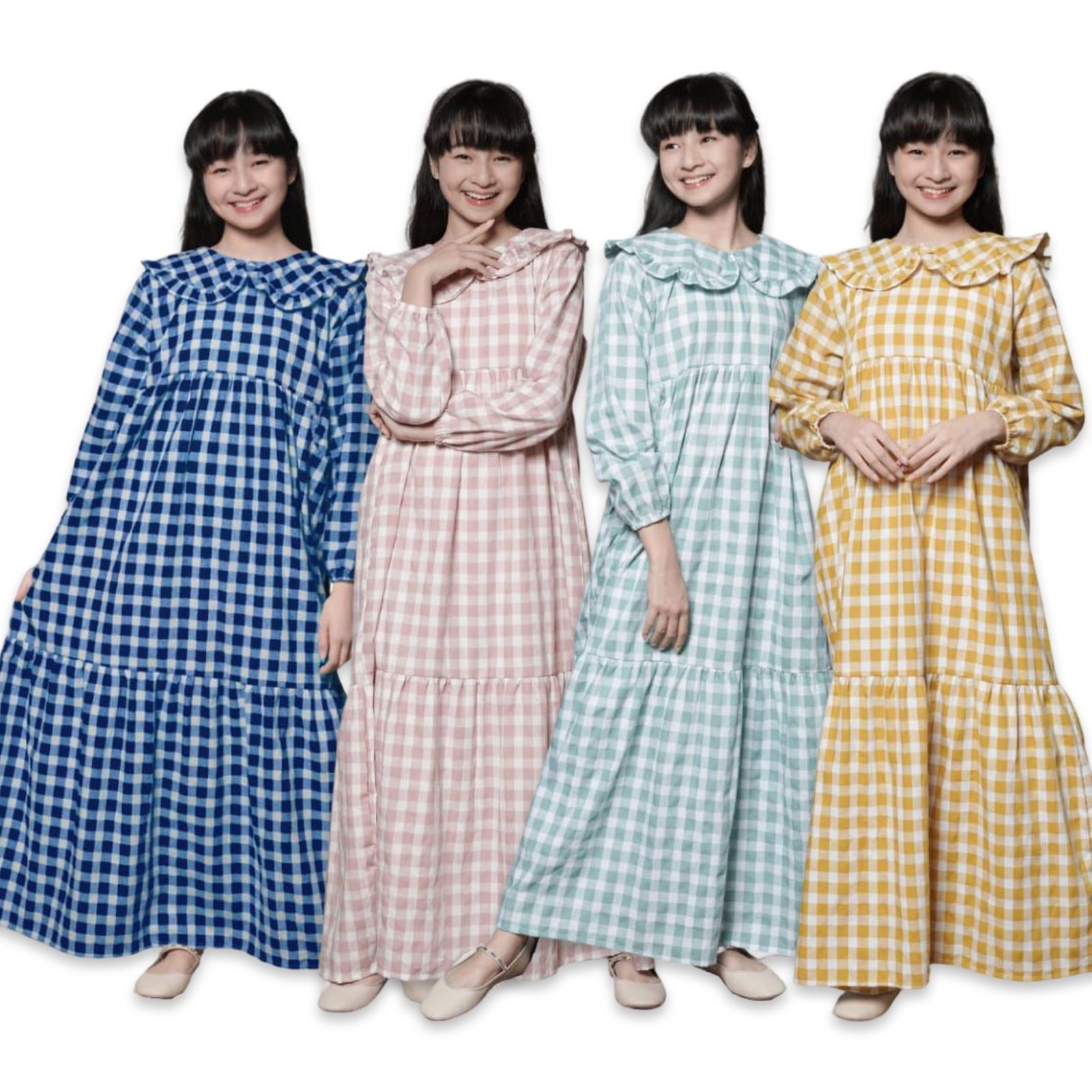 Gamis Ruffle Kotak Junior