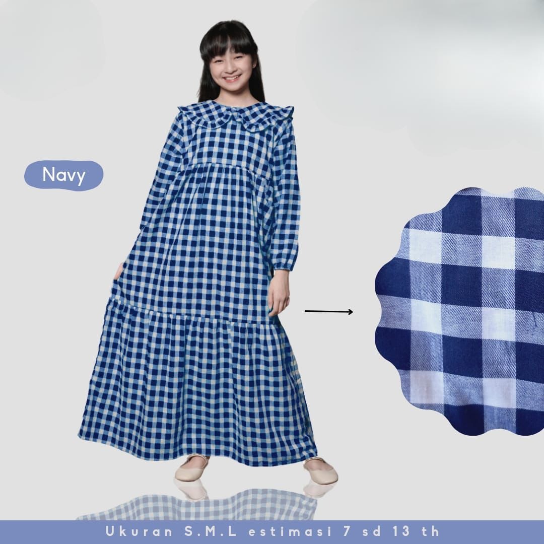 Gamis Ruffle Kotak Junior