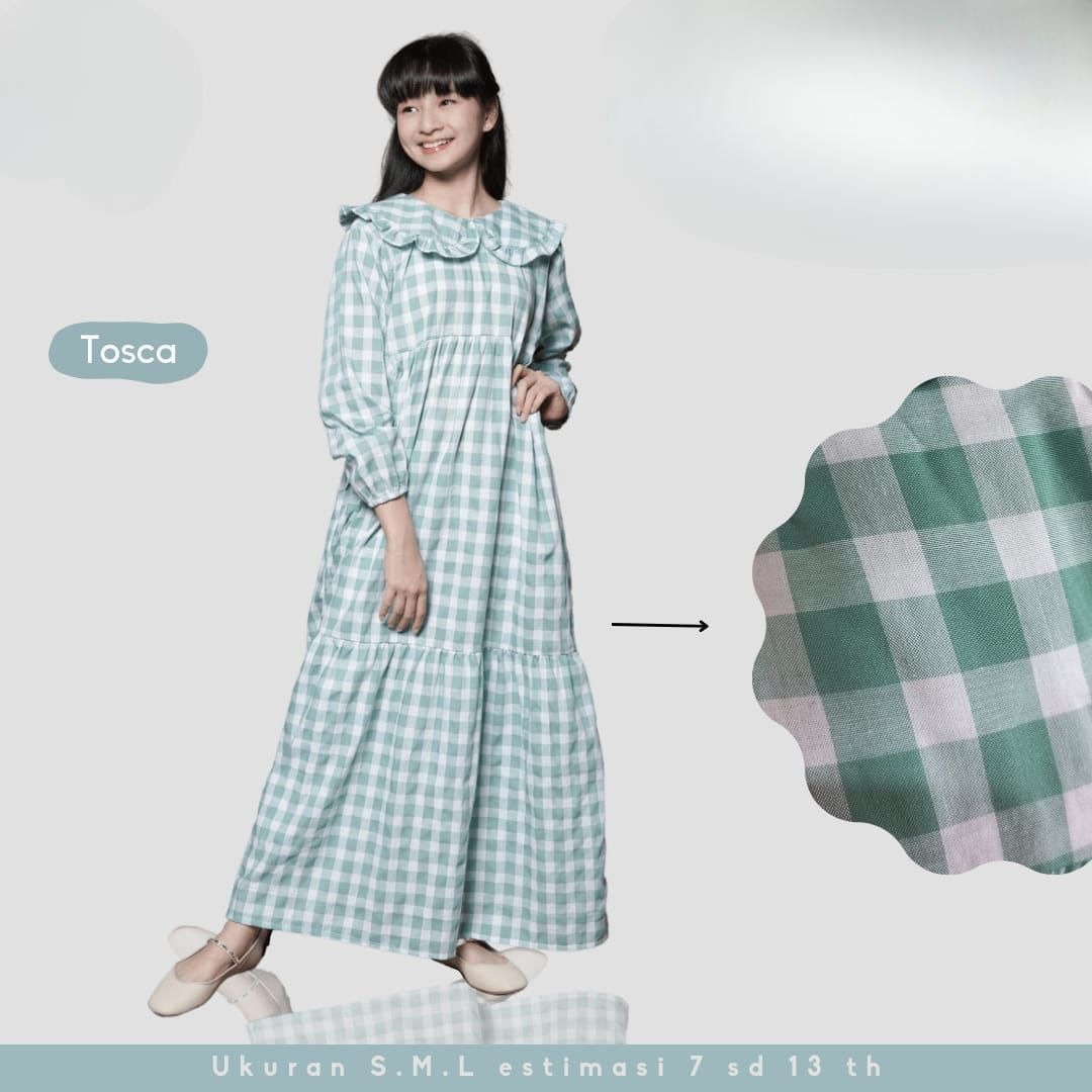 Gamis Ruffle Kotak Junior