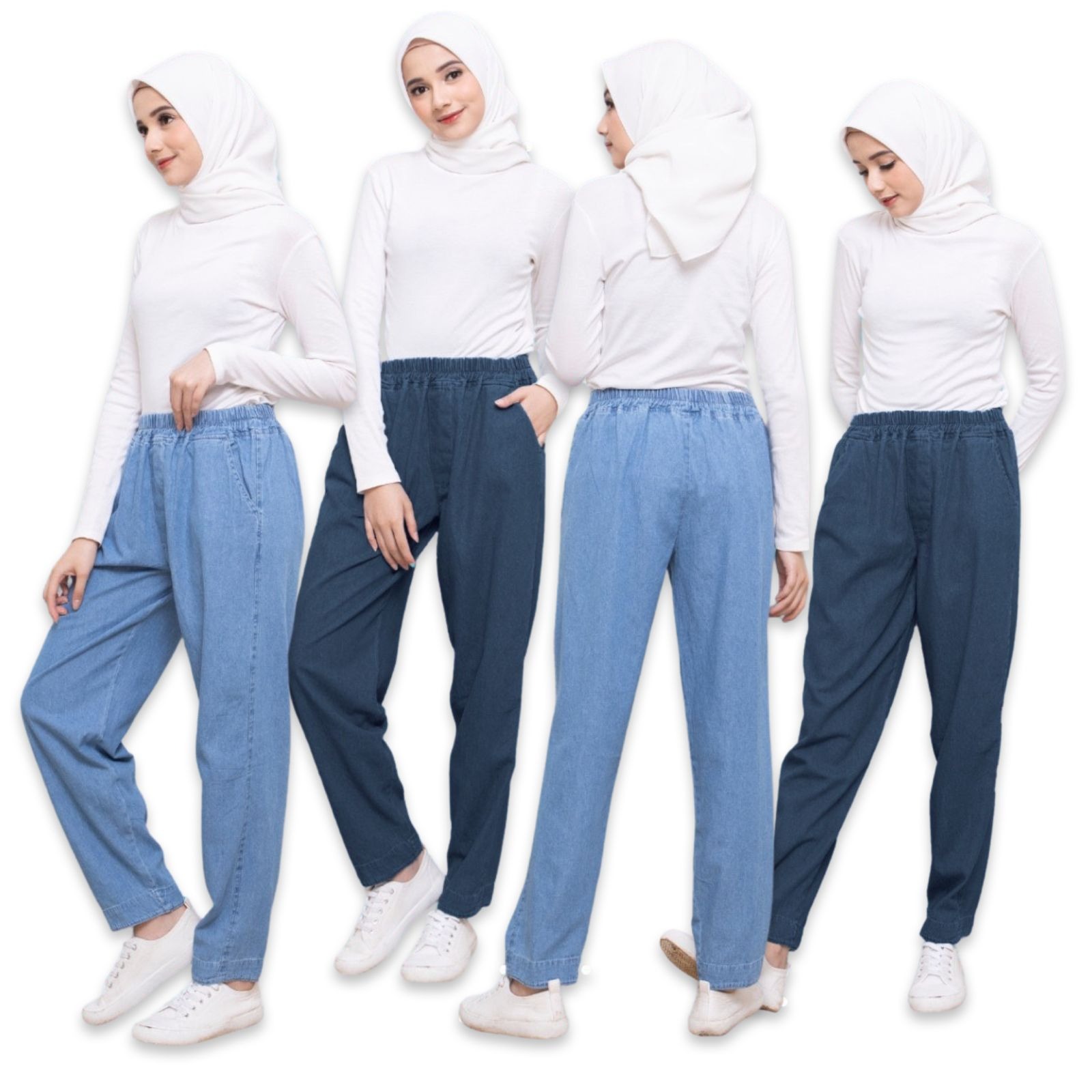 Soft Jeans Harem Pants