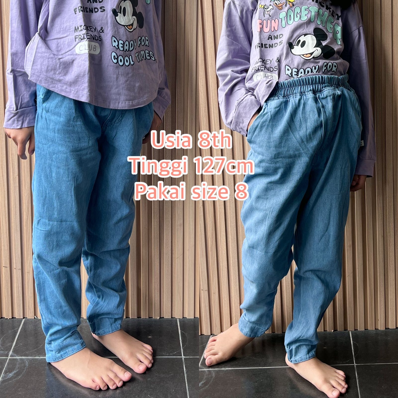 Soft Jeans Harem Pants