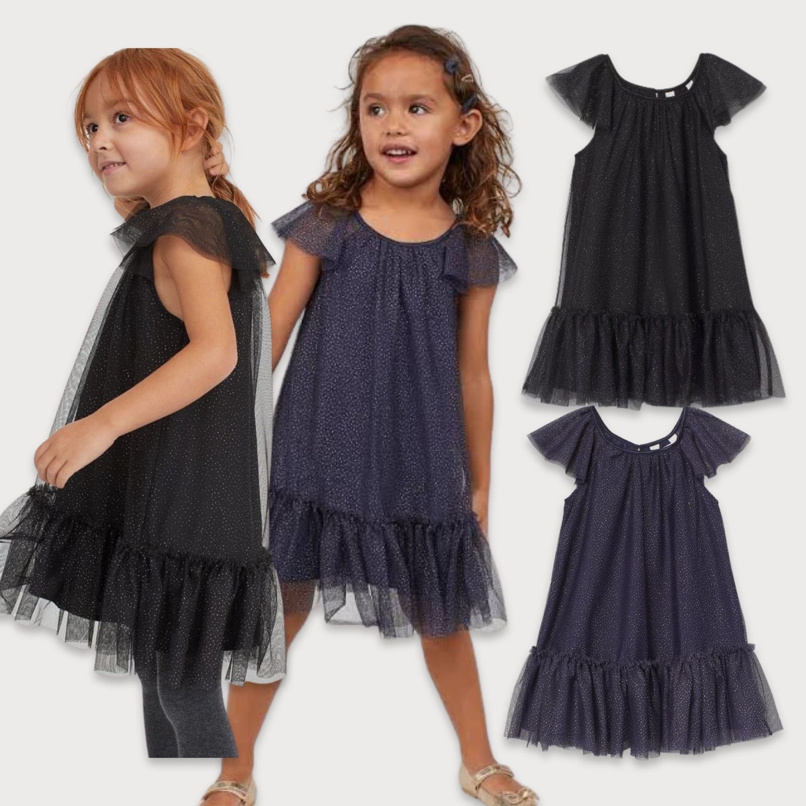 HM Girls Glitter Tulle Dress
