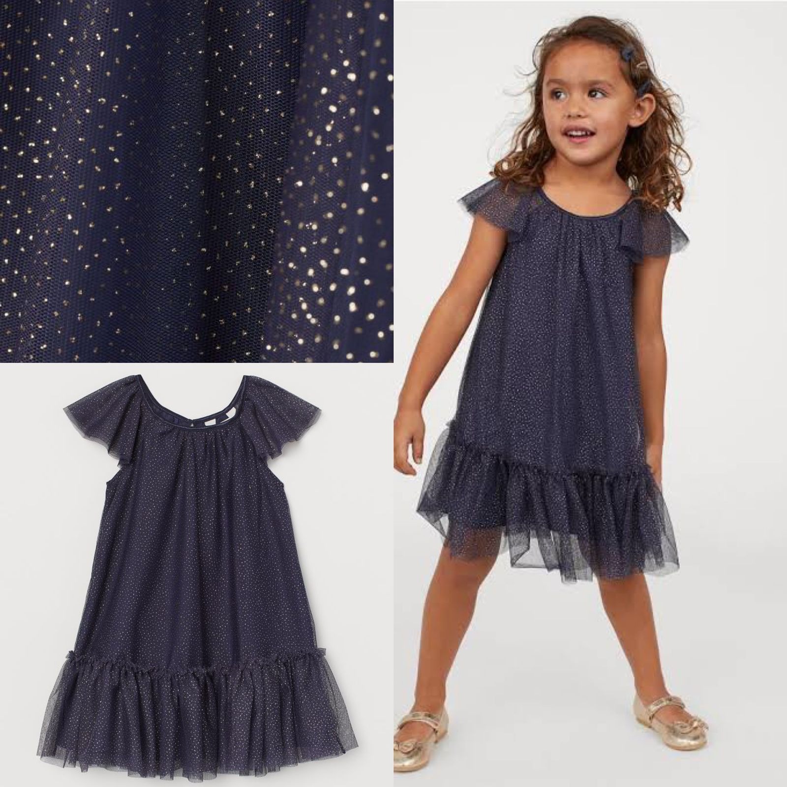 HM Girls Glitter Tulle Dress