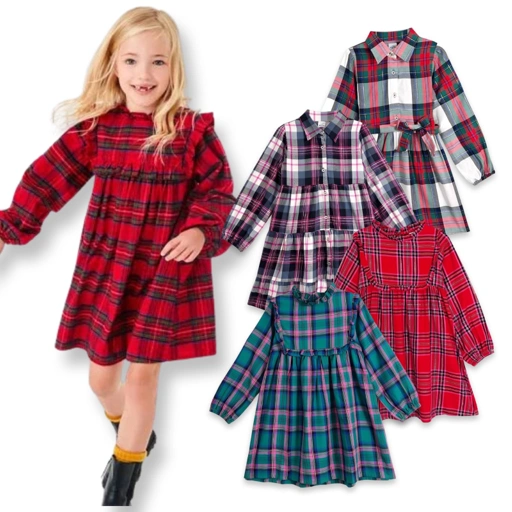 Image of WIGLEES Plaid Dress