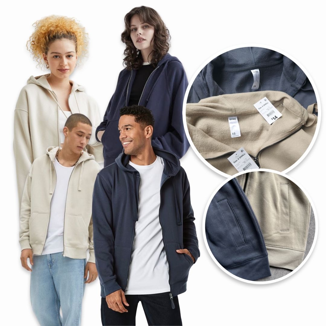 ANKO Unisex Jacket Hoodie Dewasa