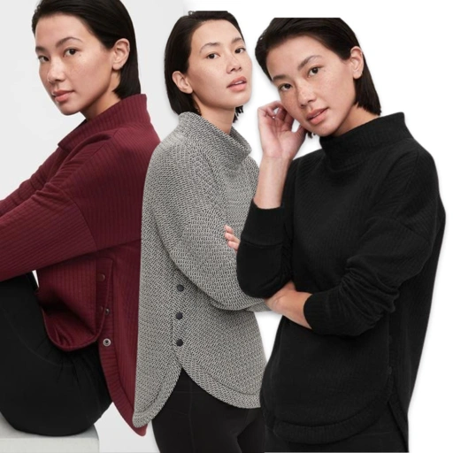 Image of GAP Women High Neck Sweatshirt