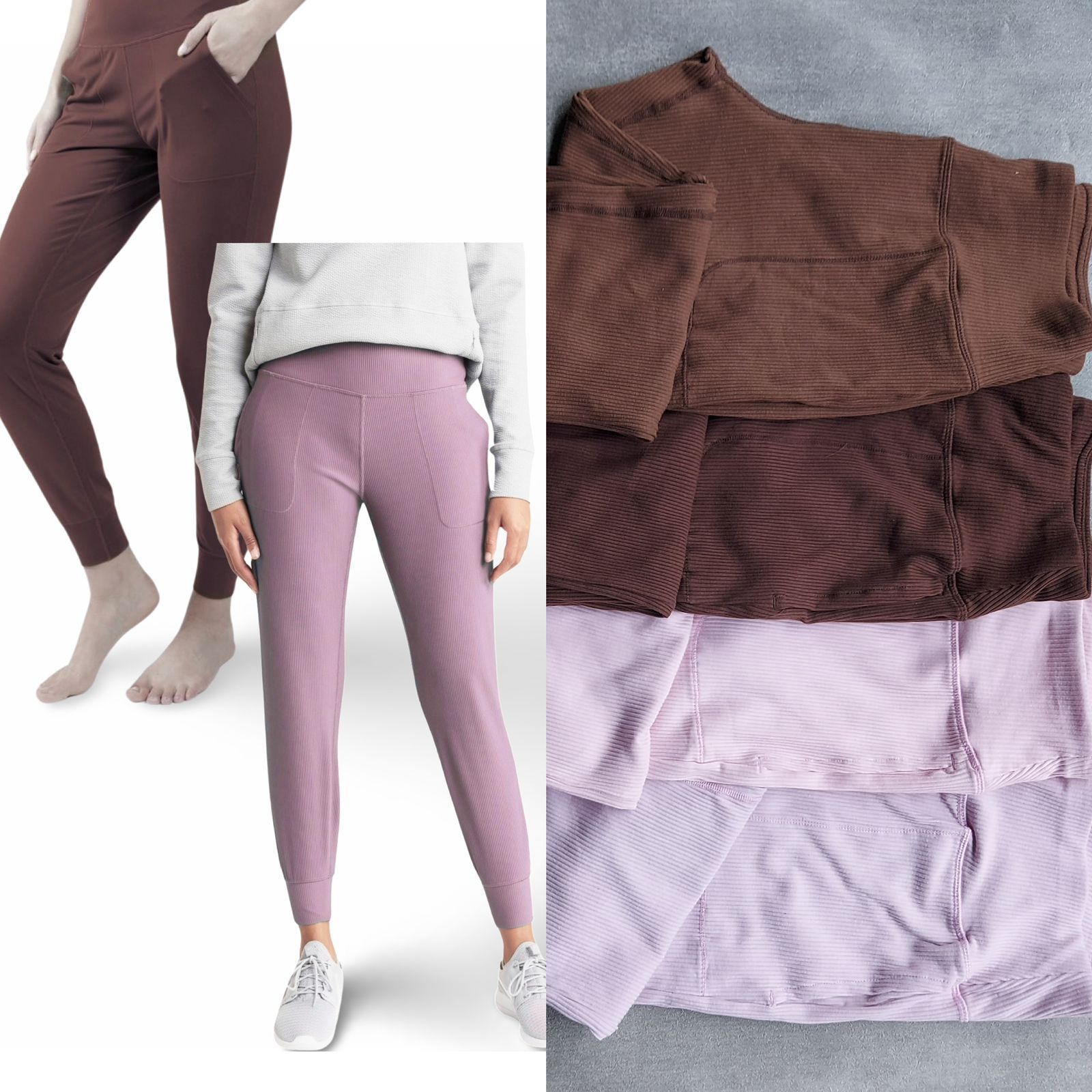 90Degree Ribbed Pocket Jogger Pants