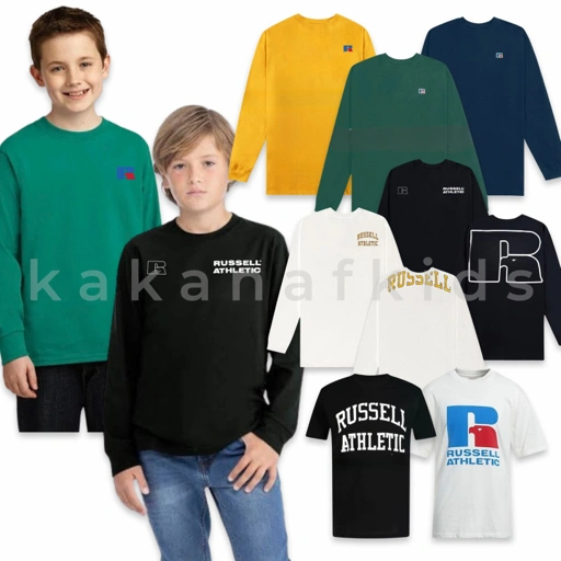 Image of RUSSELL Boys Cotton Longsleeve T-shirts