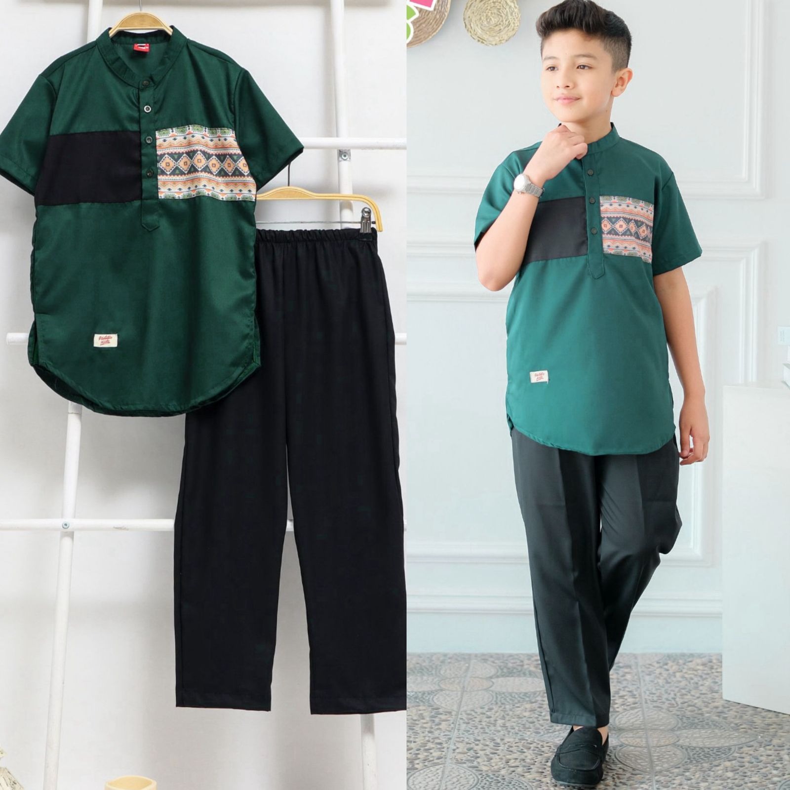 Setelan Koko + Celana Anak Laki-laki Junior