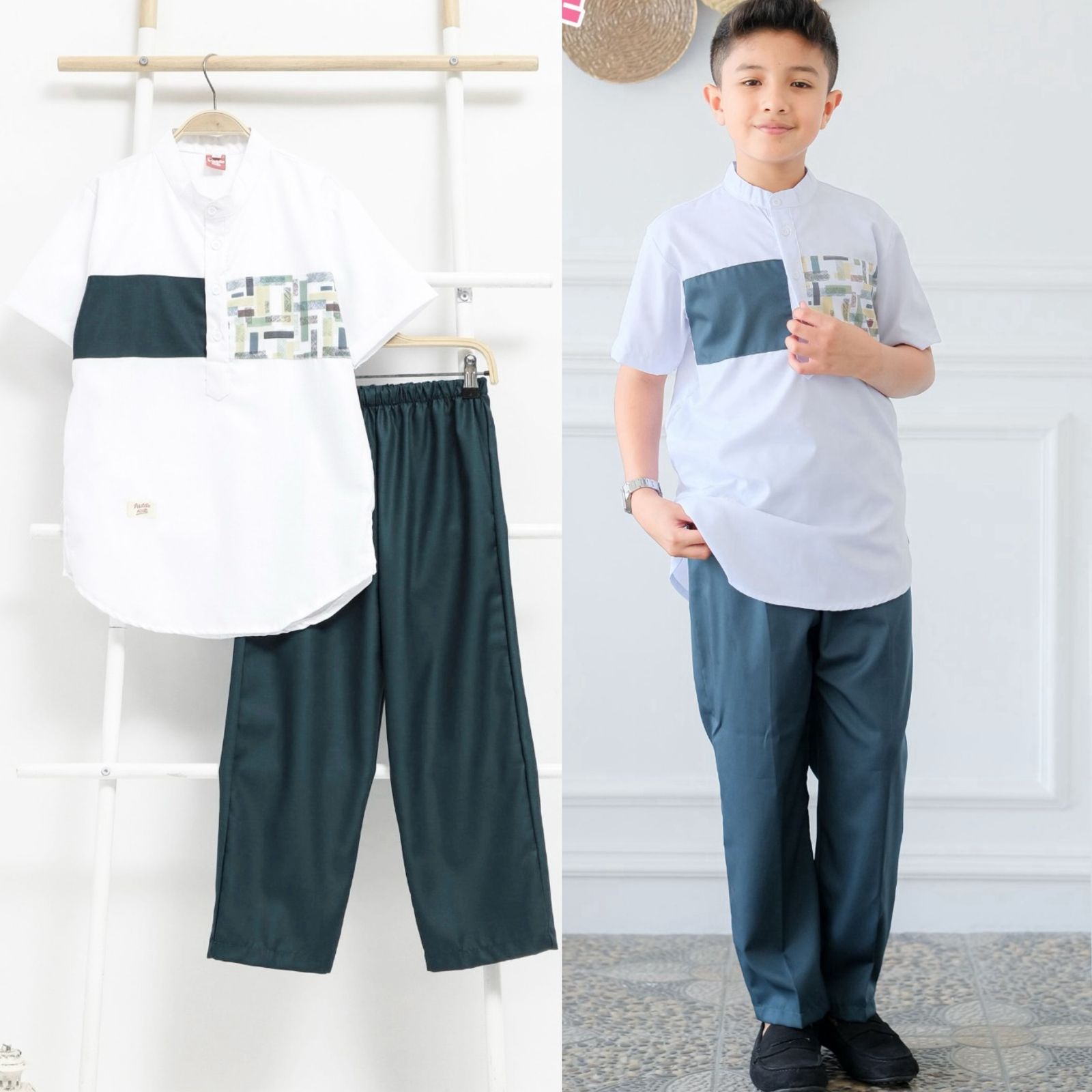 Setelan Koko + Celana Anak Laki-laki Junior