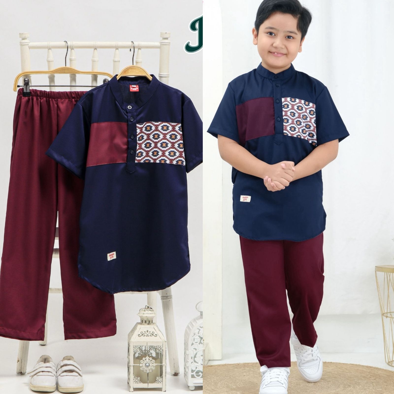 Setelan Koko + Celana Anak Laki-laki Junior