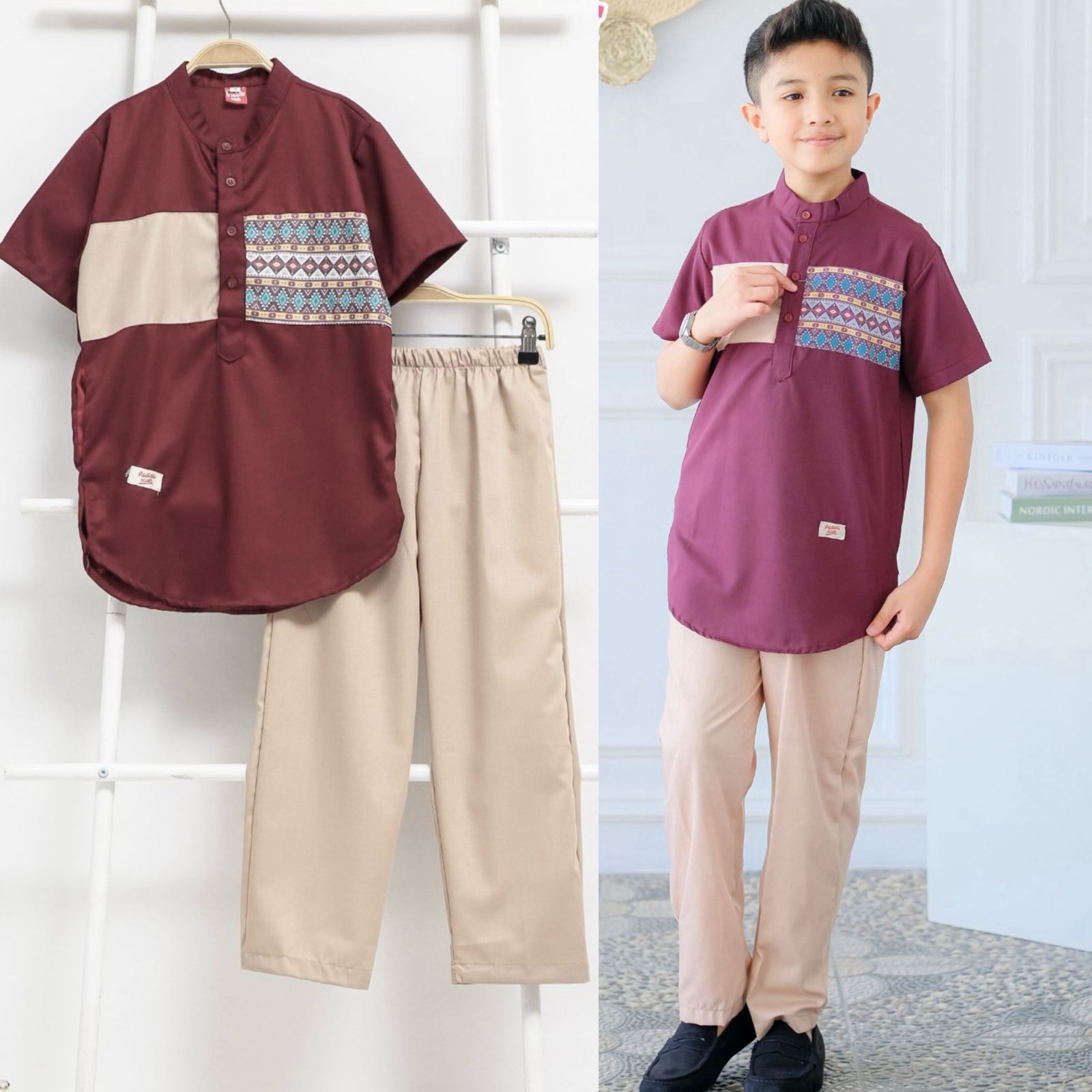Setelan Koko + Celana Anak Laki-laki Junior