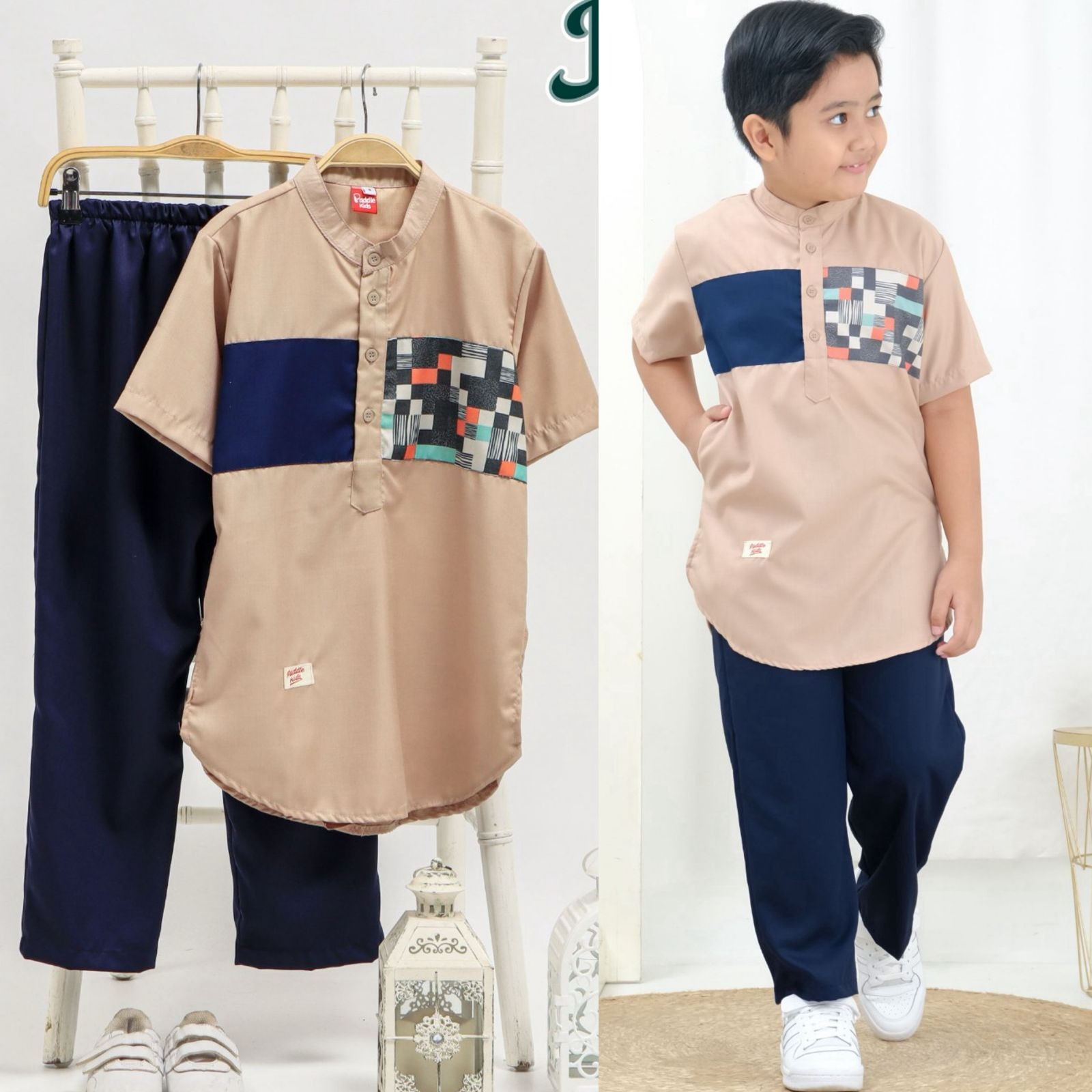Setelan Koko + Celana Anak Laki-laki Junior