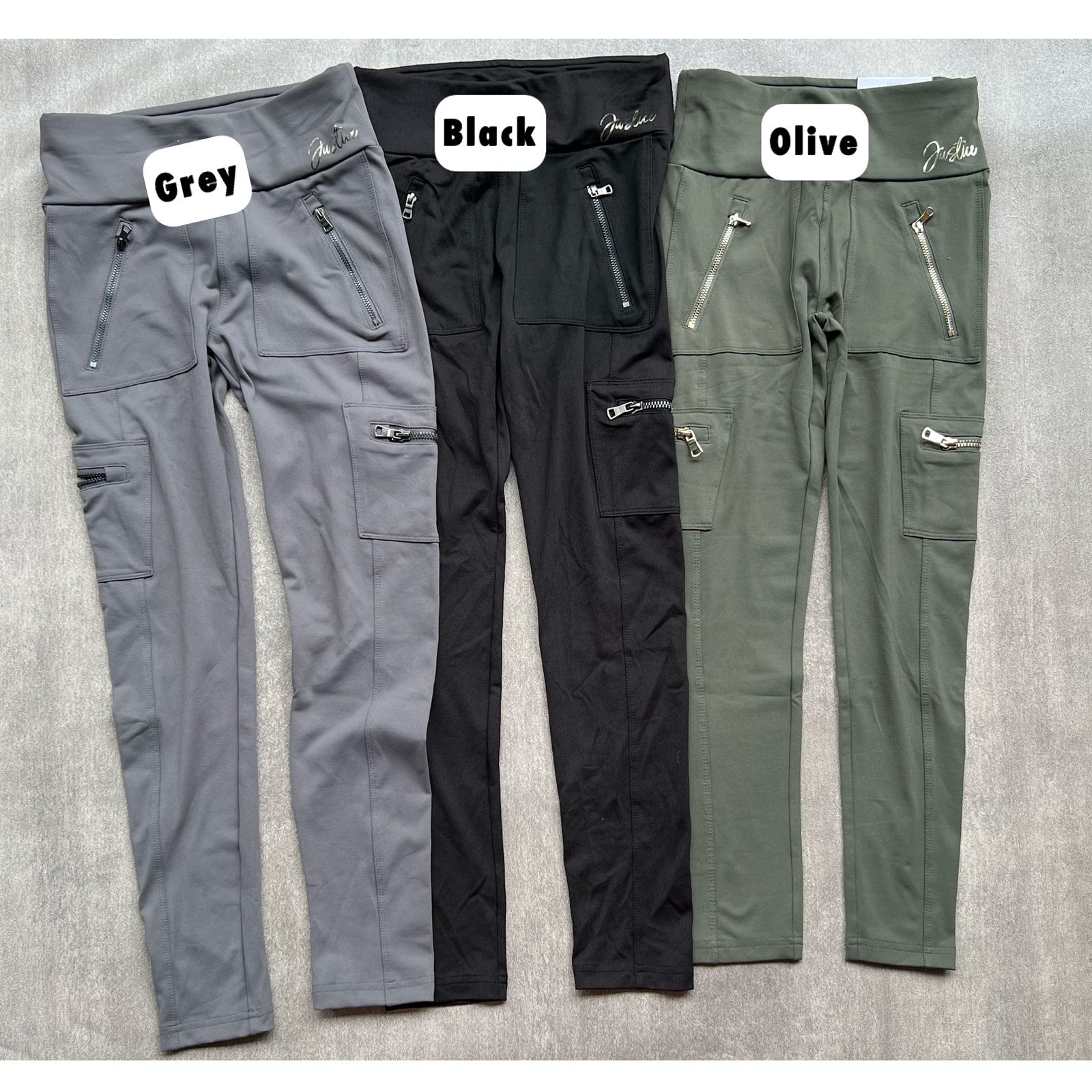 JUSTICE Cargo Zipper Pants