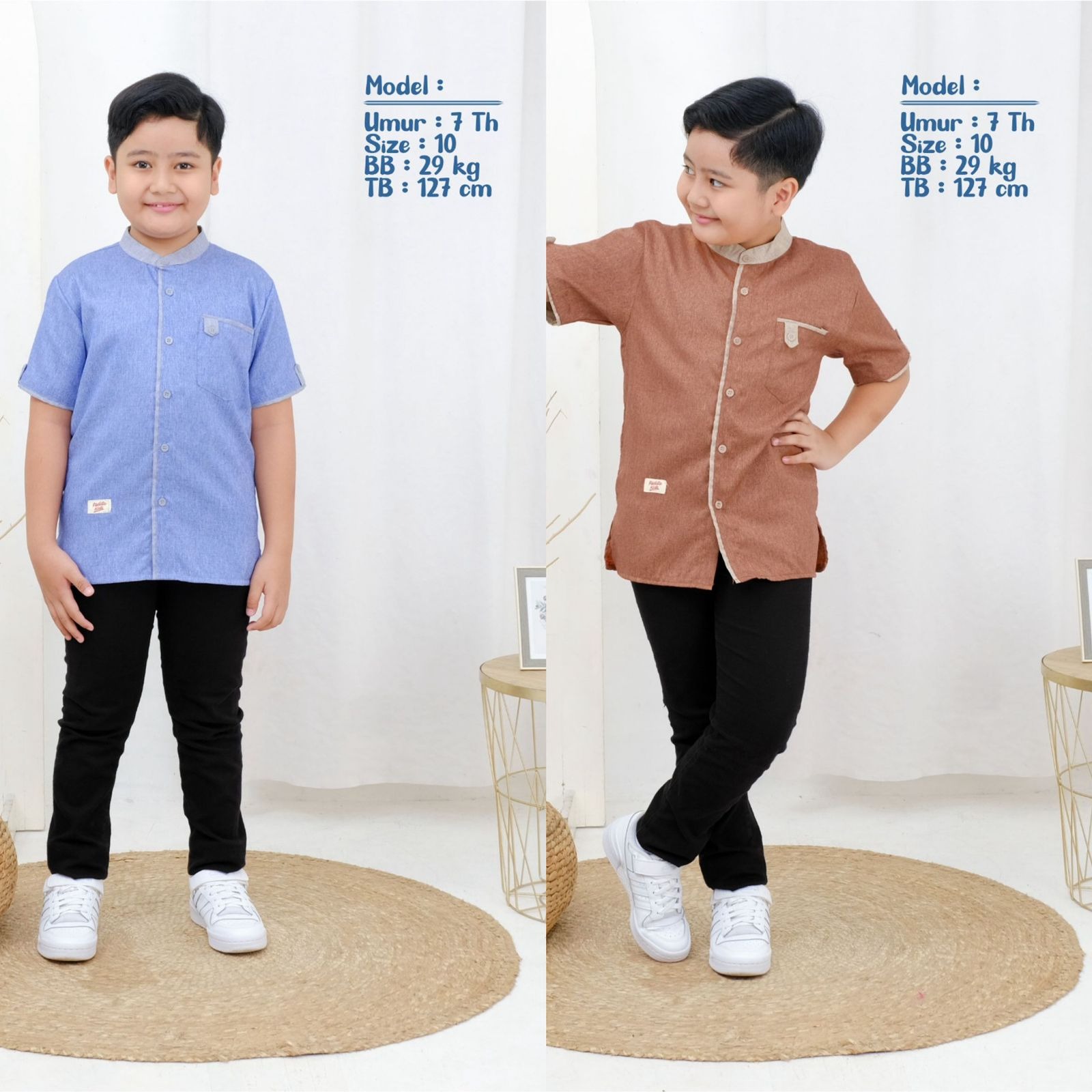 Kemeja Koko Lengan Pendek Katun