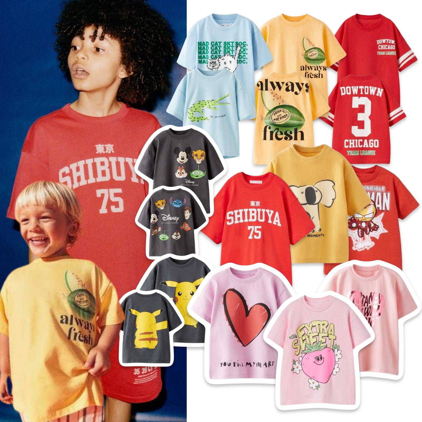 ZARA Boy & Girl T-Shirts