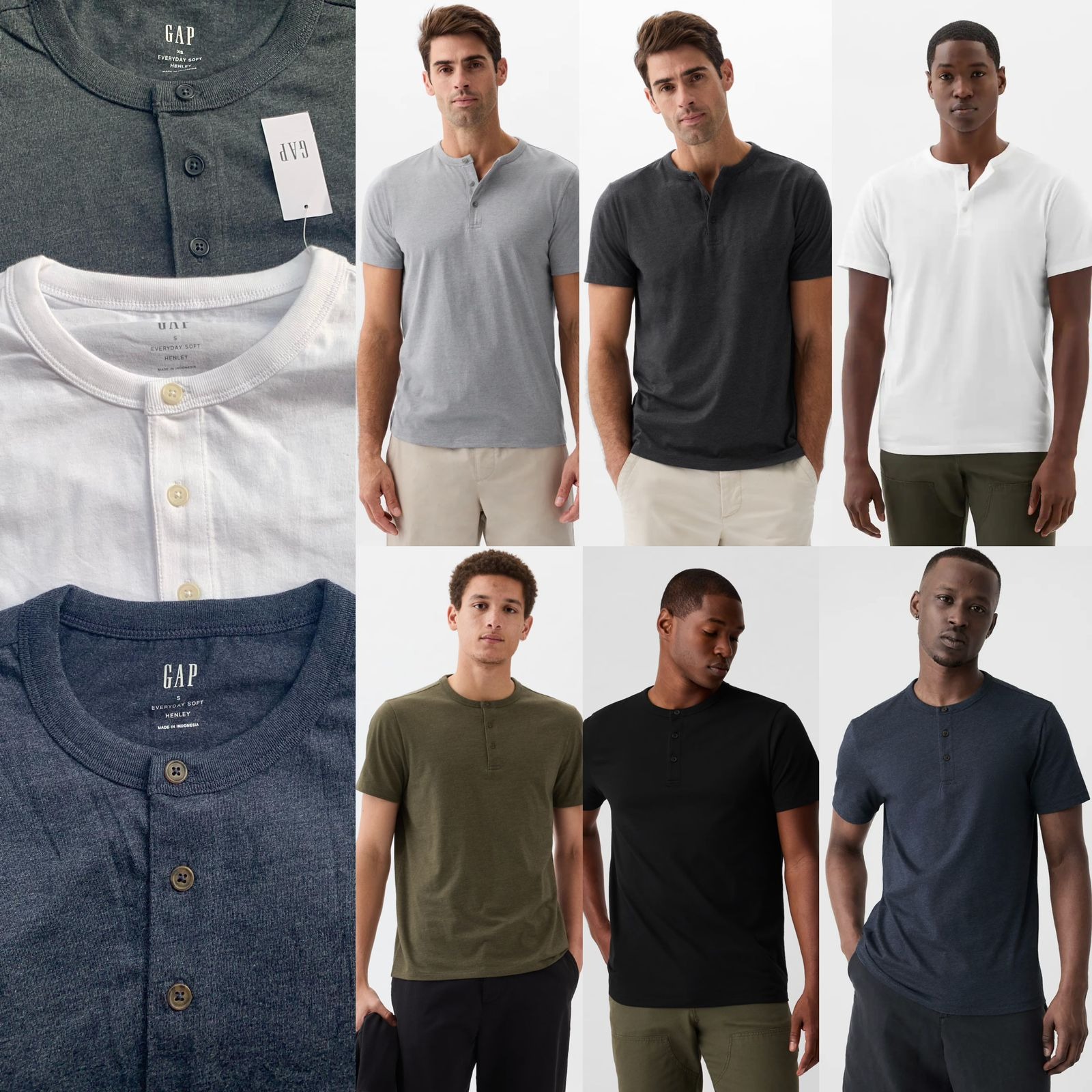 GAP Men Henley T-Shirts