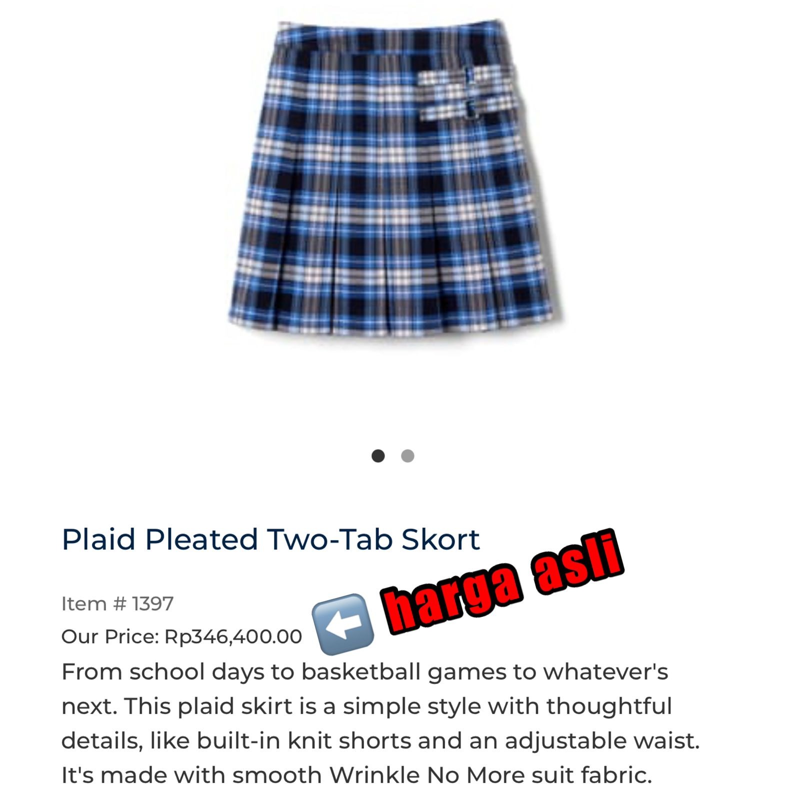 FrenchToast Girls Skort(Rok Celana)