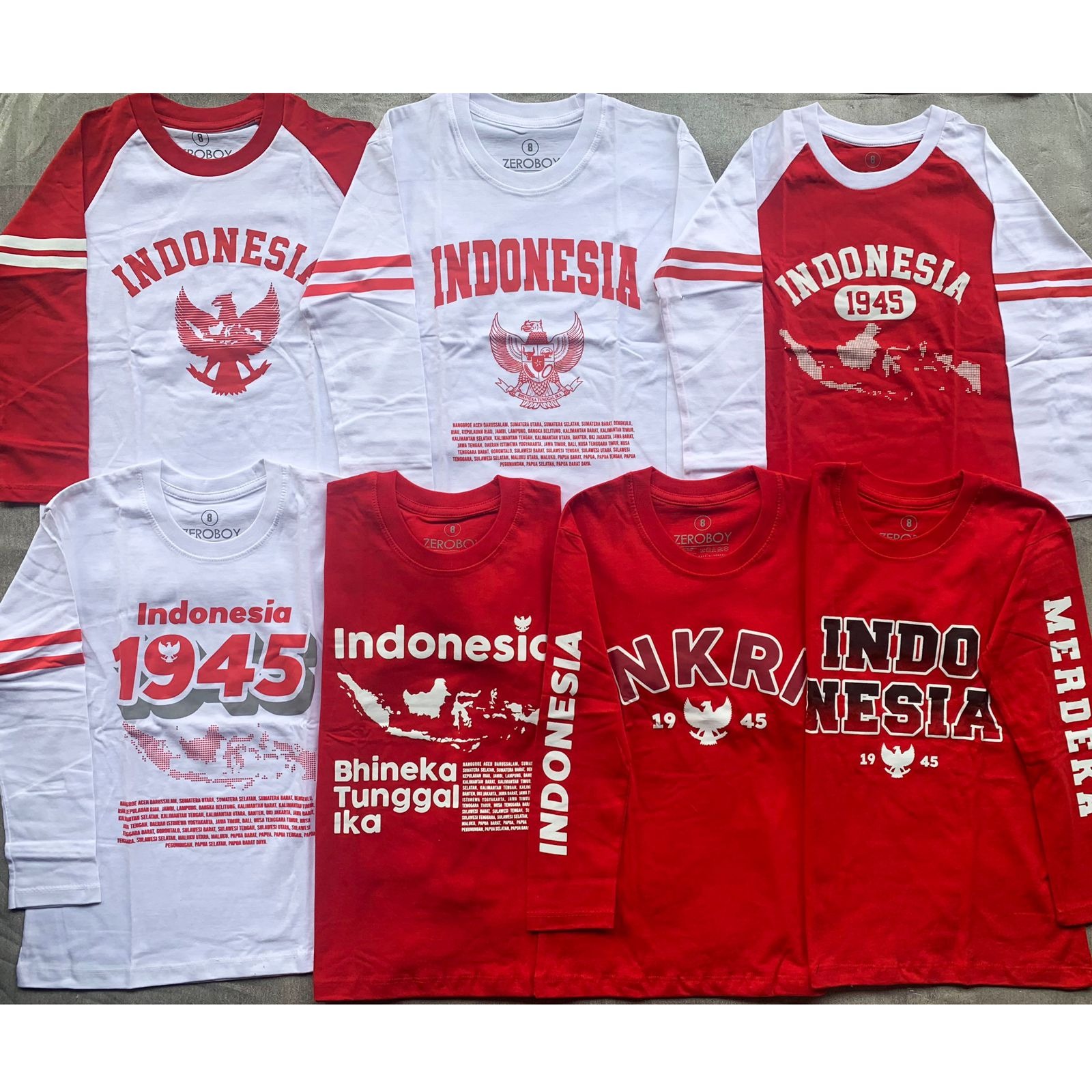 ZeroBoys Kaos Lengan Panjang Series Kemerdekaan