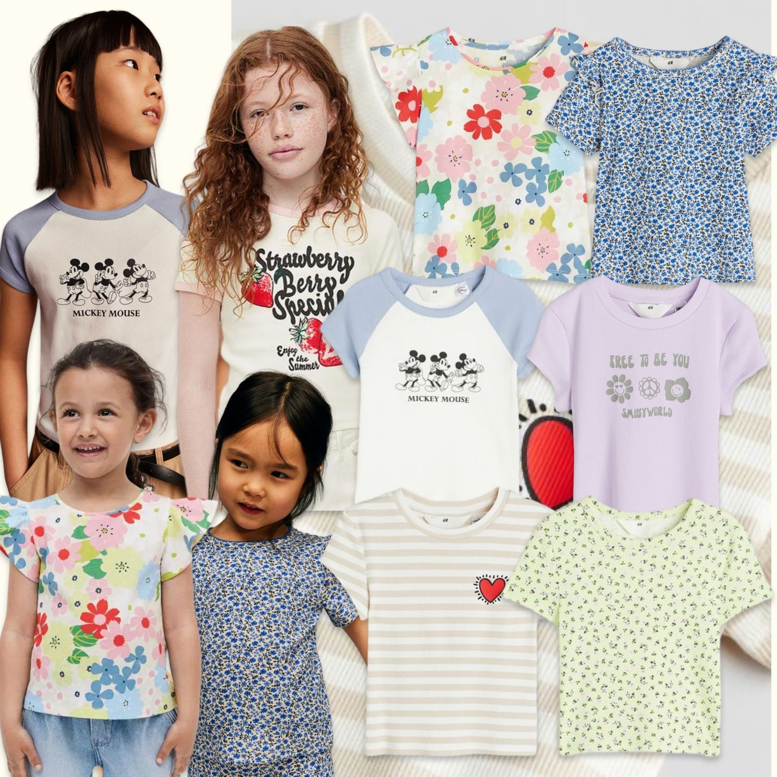 HM Girls Rib T-Shirts