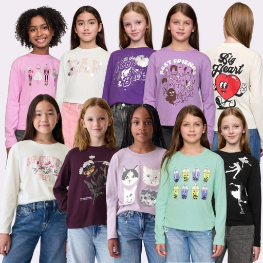 Image of GAPKids Girls Graphic Longsleeve