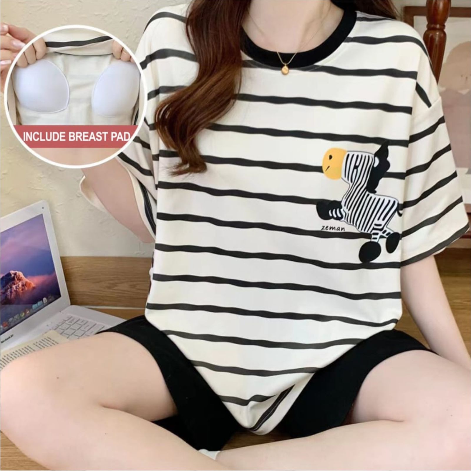 Setelan Baju Tidur with Breast Pad