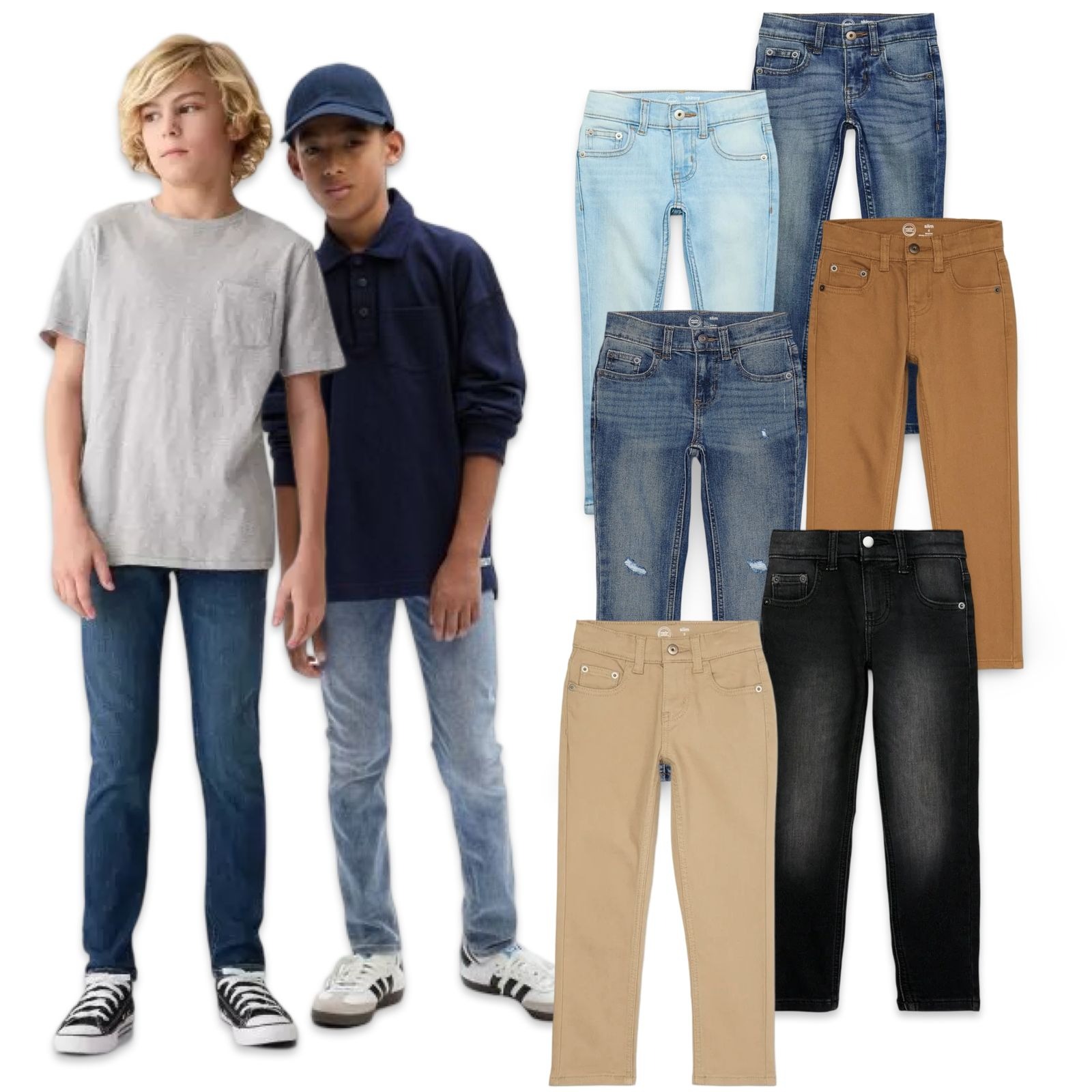 WonderNation Boys Slim & Skinny Jeans