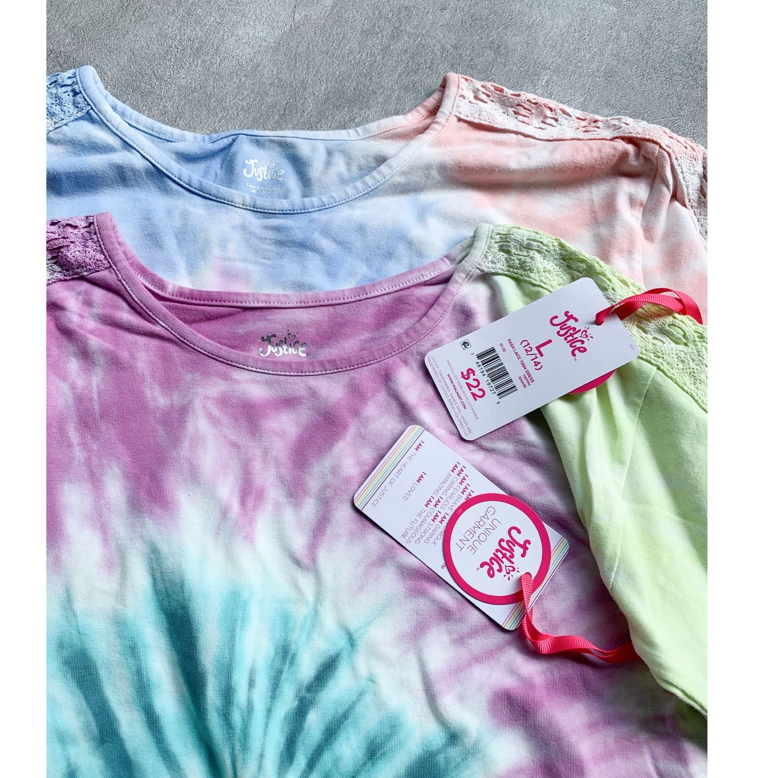 Justice Lace Tiedye Dress