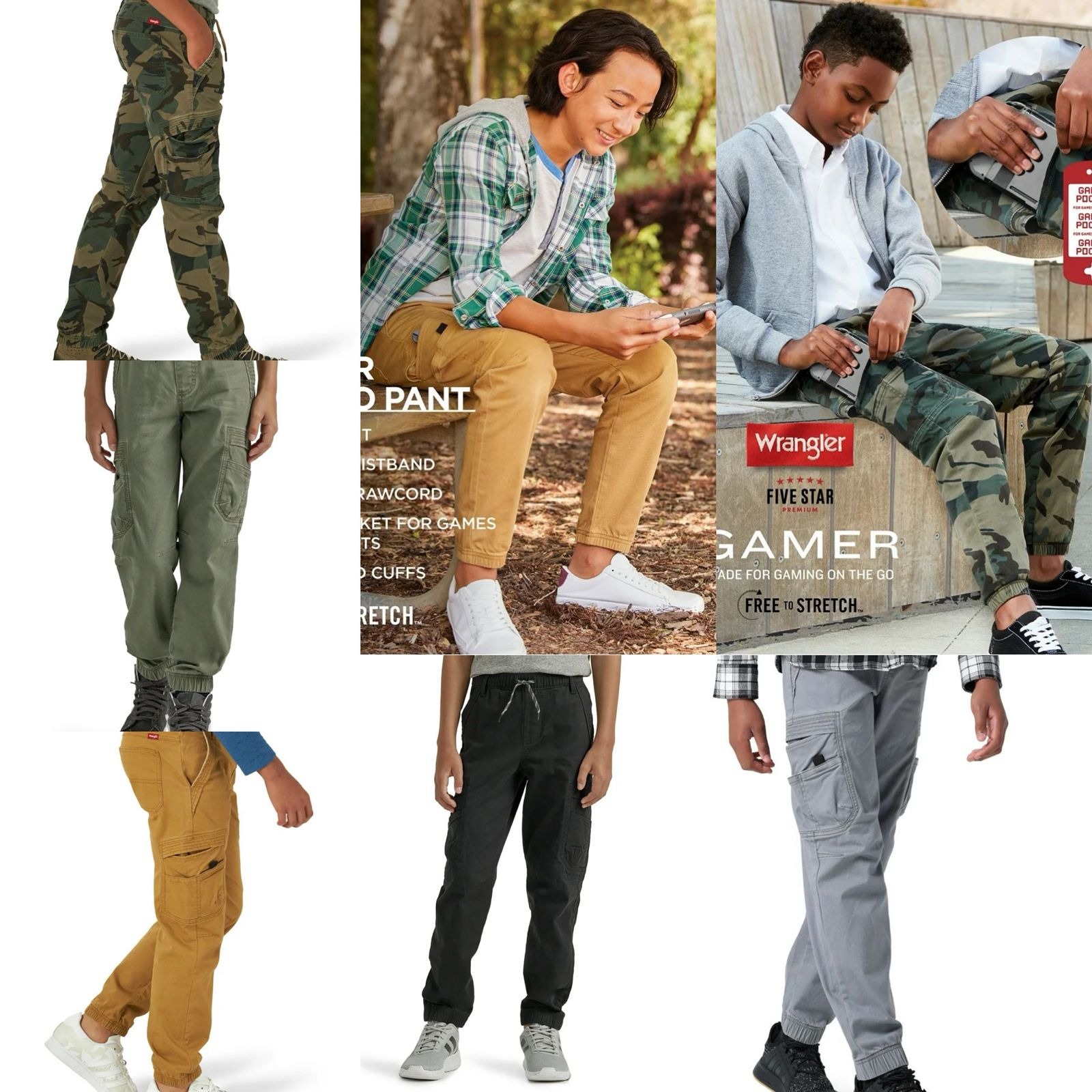 Wrangler Boys Cargo Pants