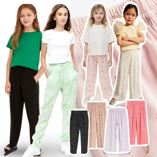 Image of HM Girls Viscose Pants