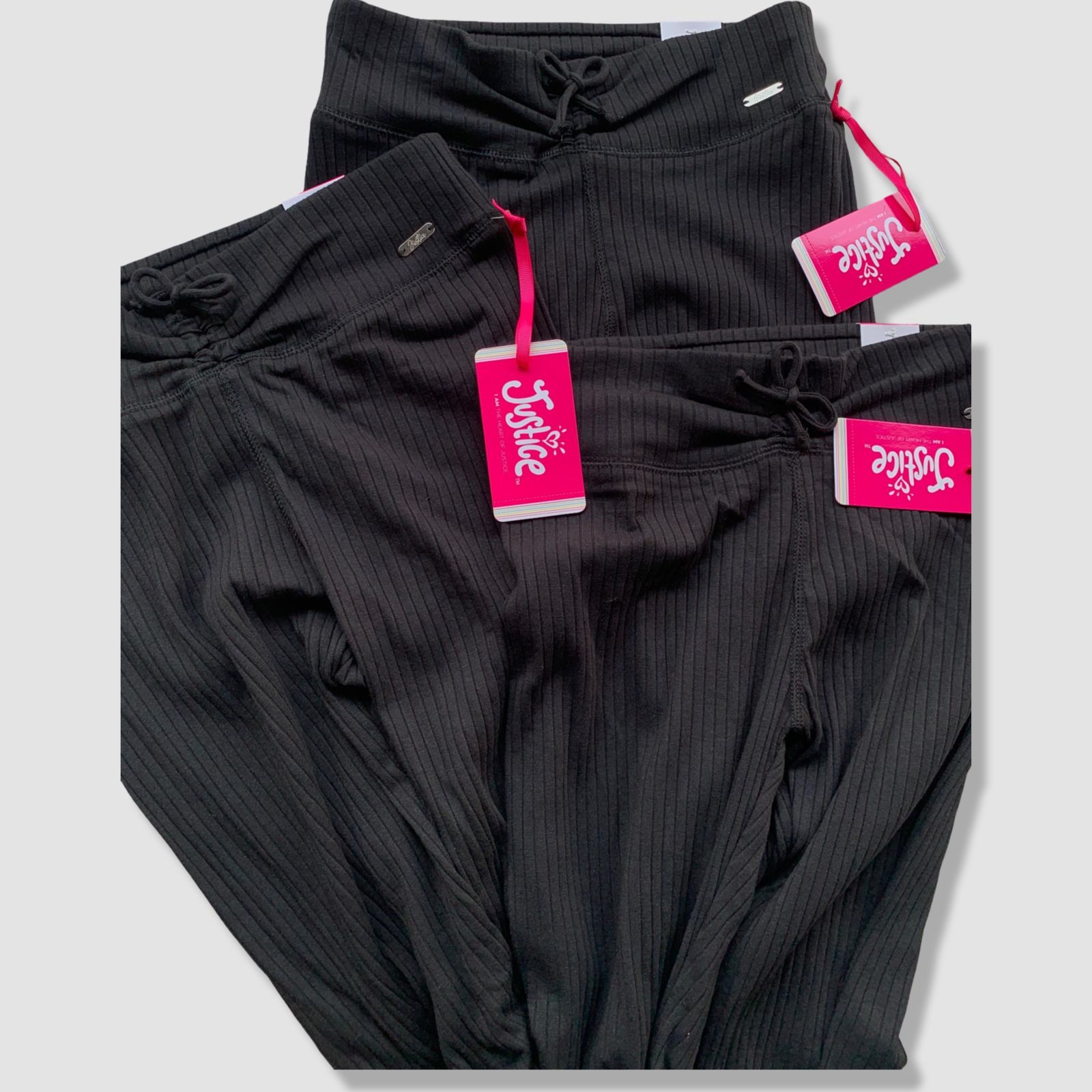 Justice Girls Ribbed Pants