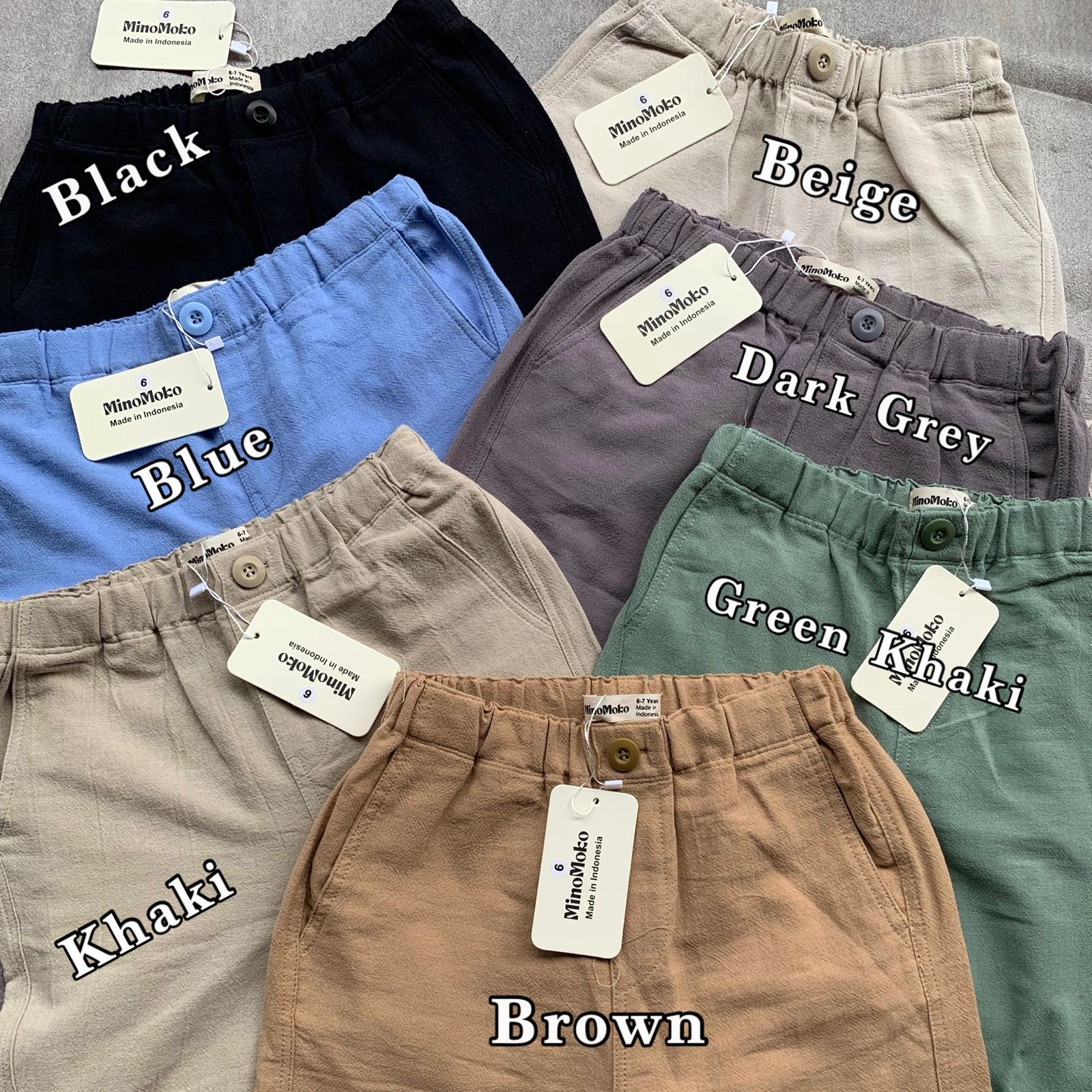 Kids Unisex Linen Pants by MiniMoko
