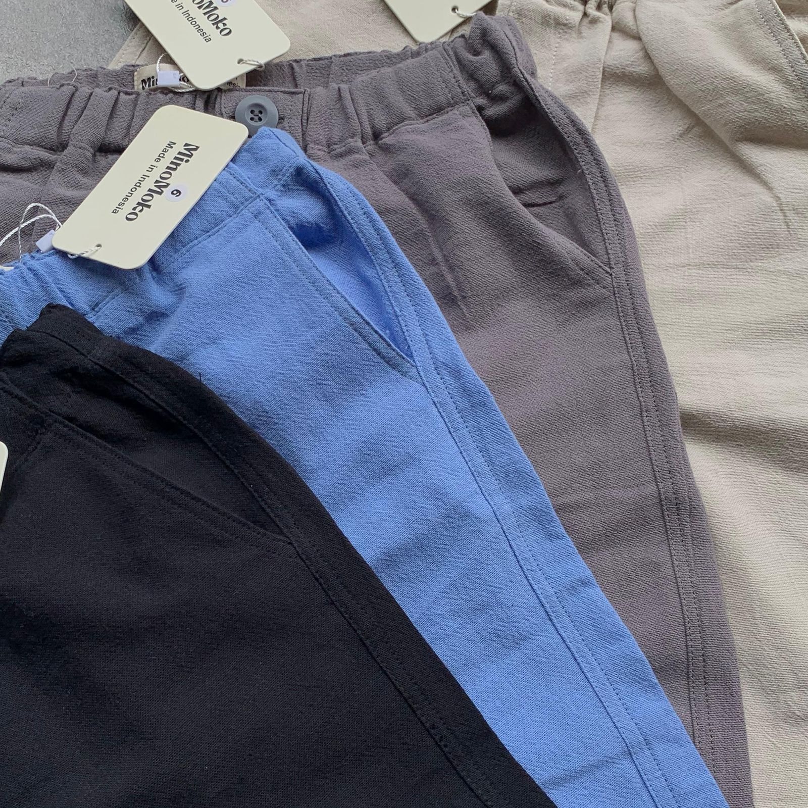 Kids Unisex Linen Pants by MiniMoko