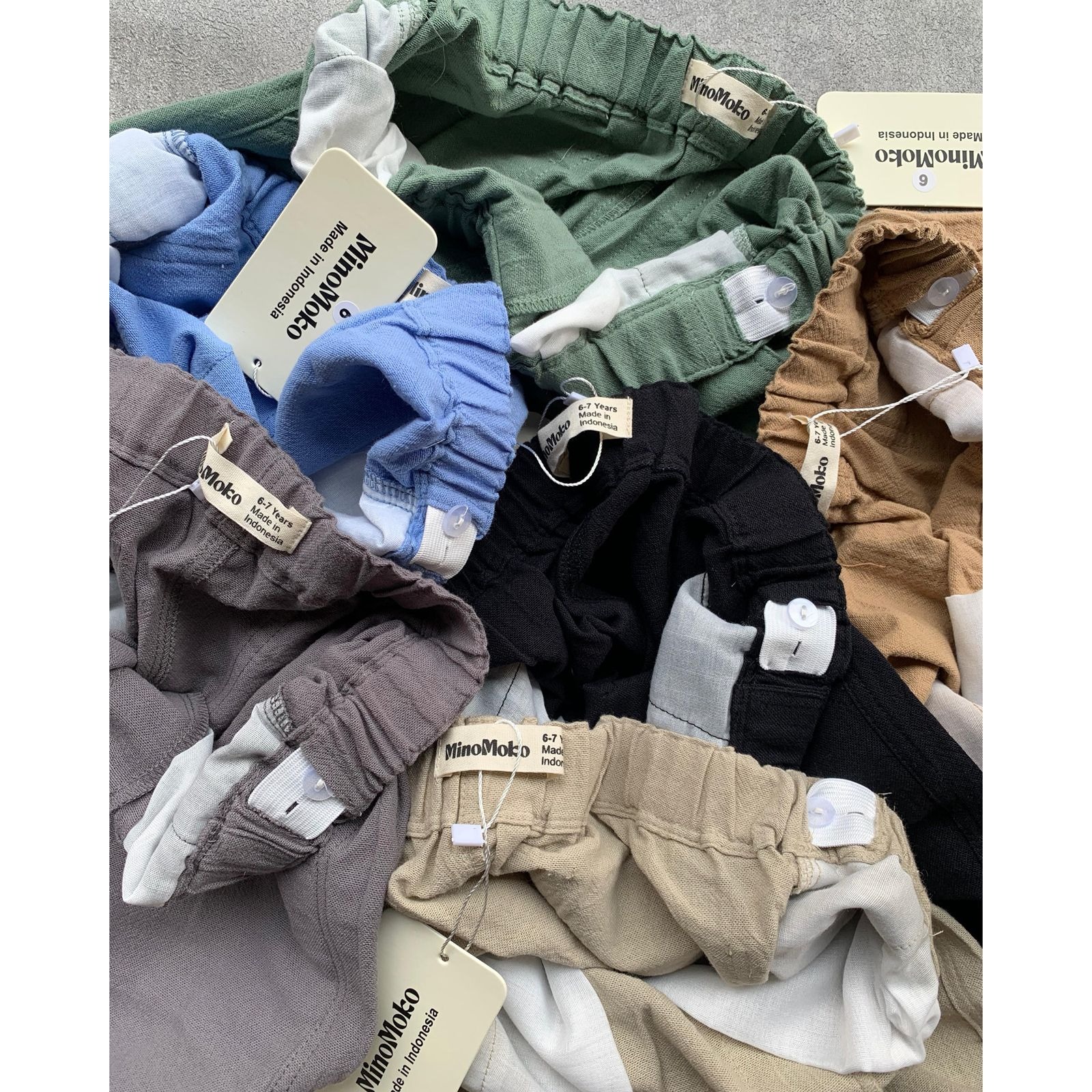 Kids Unisex Linen Pants by MiniMoko