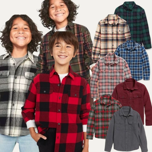 Image of OLDNAVY Boys Flannel Shirts