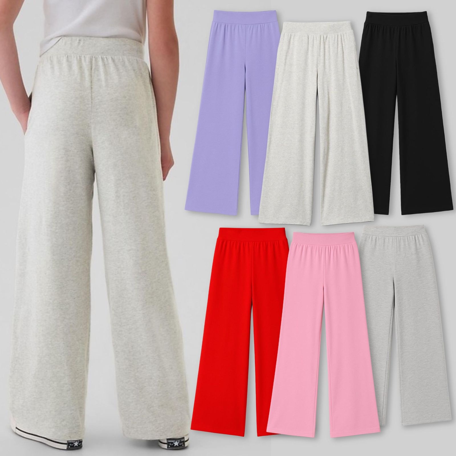 GAPKids Wide Leg Rib Pants
