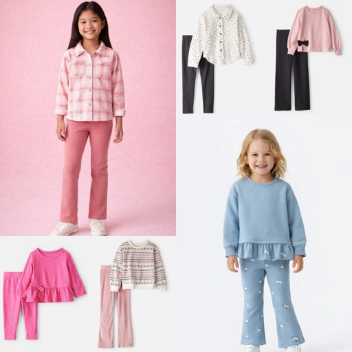 Image of Carters Girls Pants Set