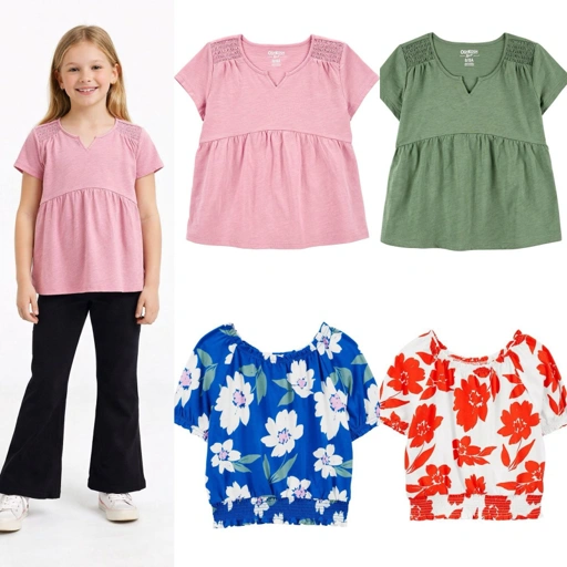 Image of Oshkosh Girls Short Sleeve