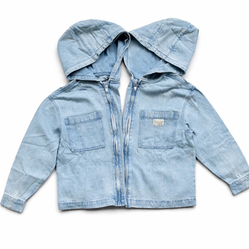 Boys Denim Hoodie Jacket