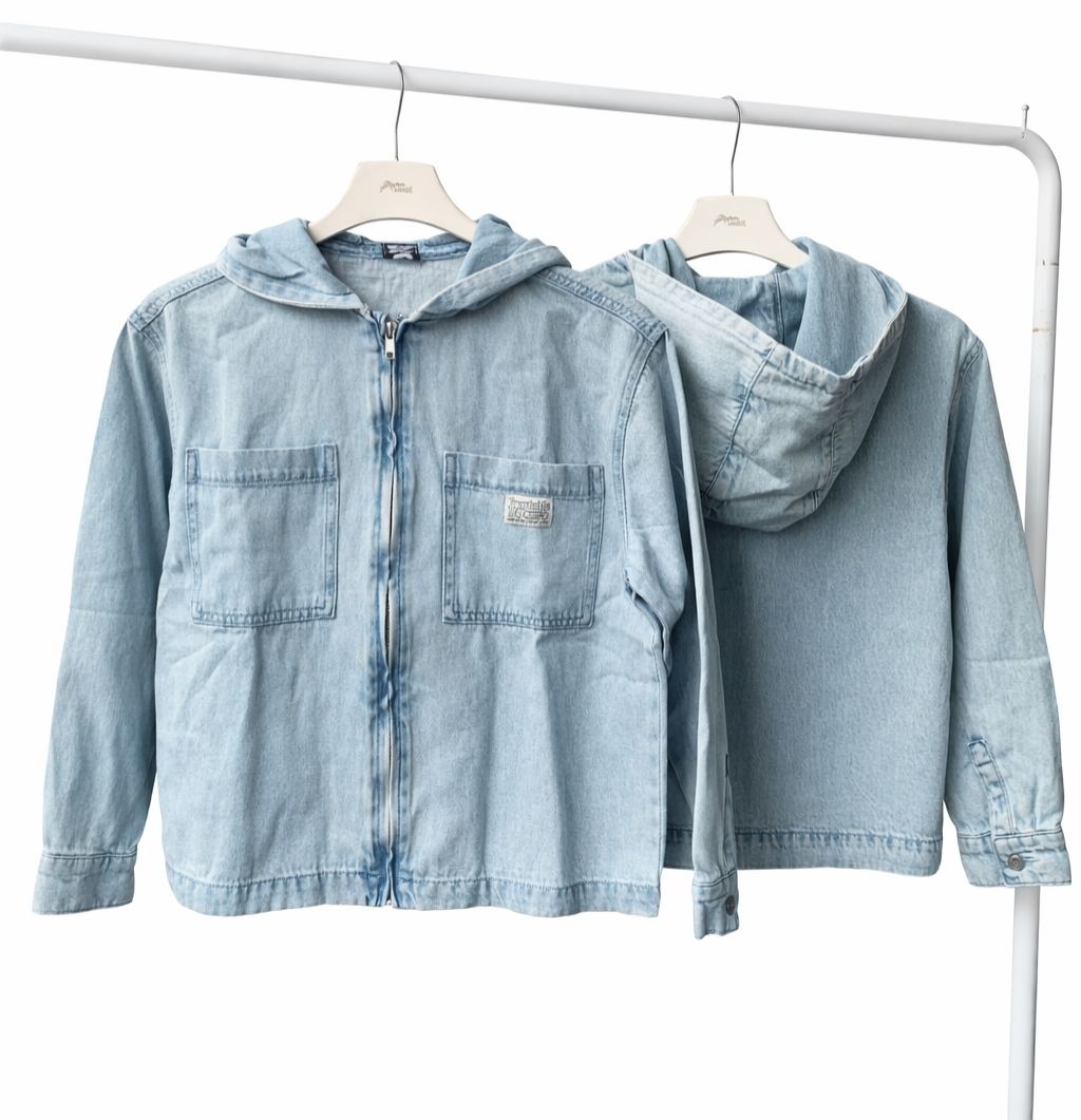 Boys Denim Hoodie Jacket