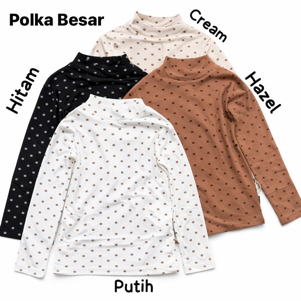 Girls Polka Longsleeve Top