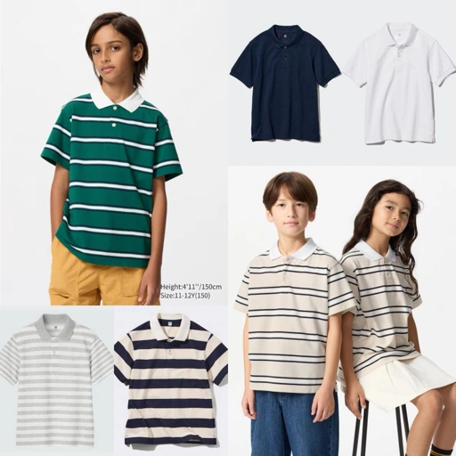 Image of Uniqlo Kids Pique Polo Shirts