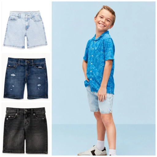 Image of WonderNation Boys Denim Shorts