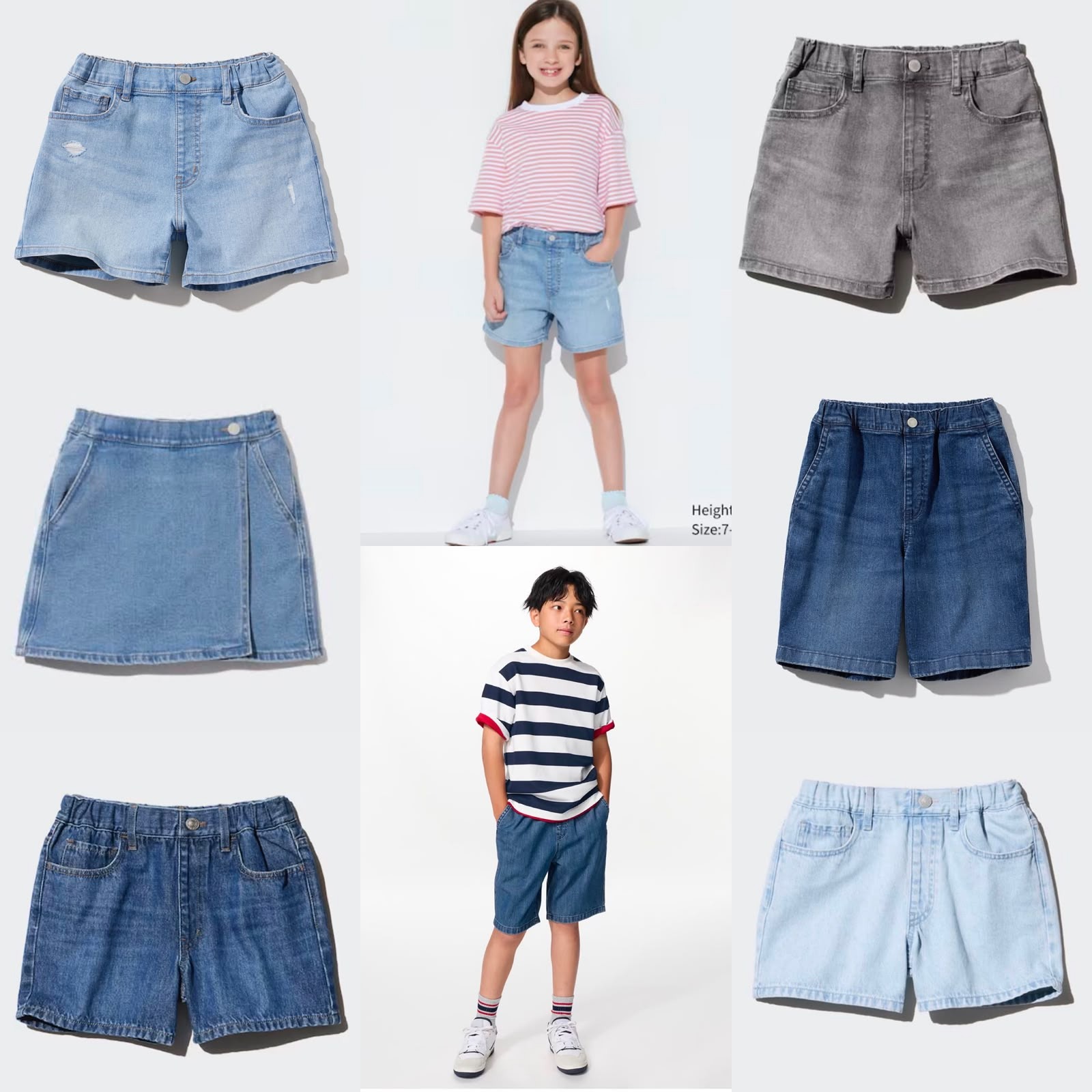 UNQ Girls & Boys Denim Shorts