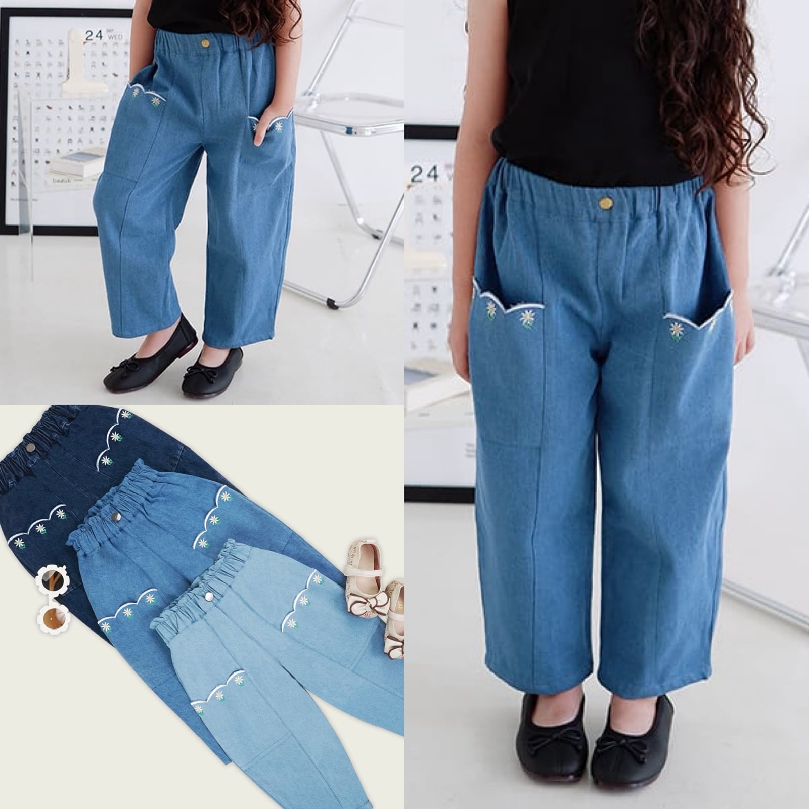 Girls Denim Pants