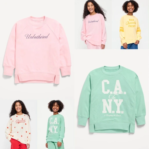 OLDNAVY Girls Tunic Sweatshirt
